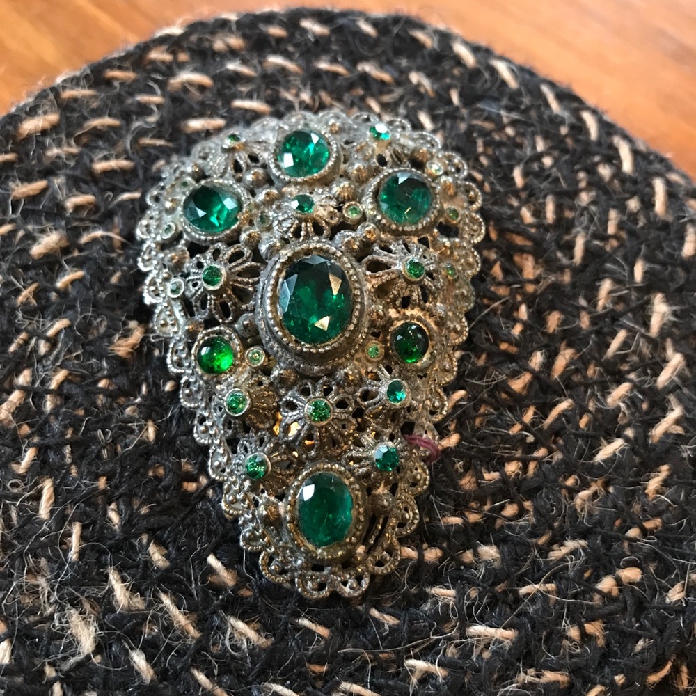 Beautiful Antique “clasp” hold your sweater or scarf together.